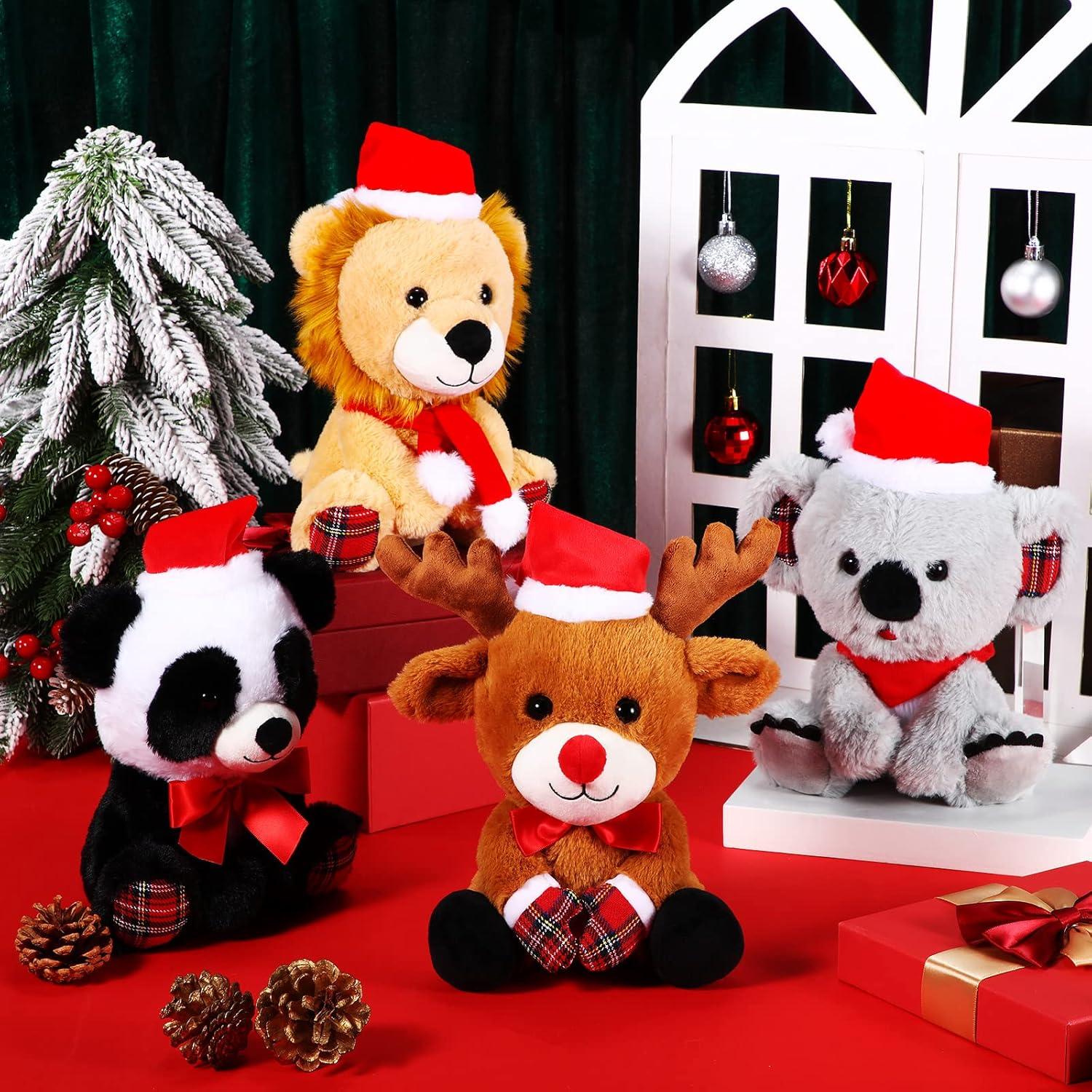 Muñeco de Peluche Navidad Threan 20 cm León con Sombrero