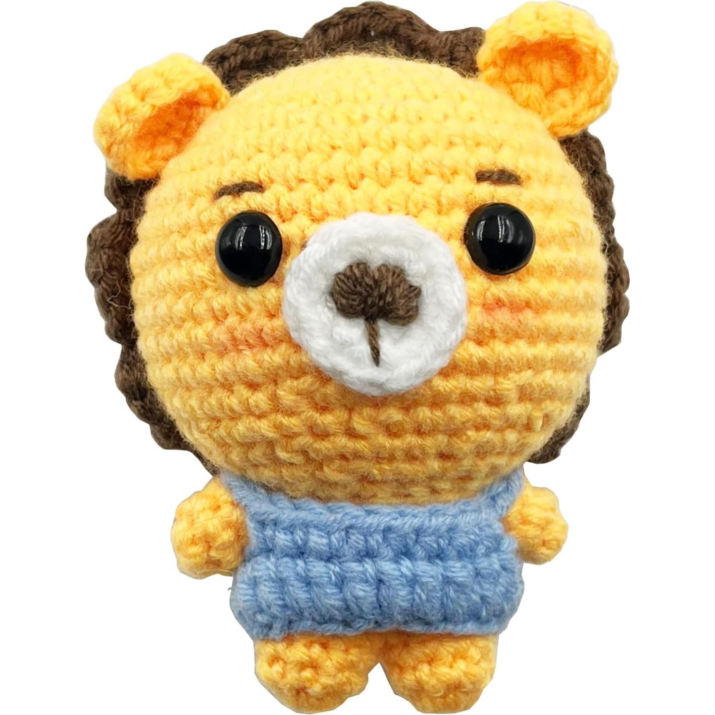 Muñeca de León de Ganchillo Hug & Love - Juguete Antiestrés