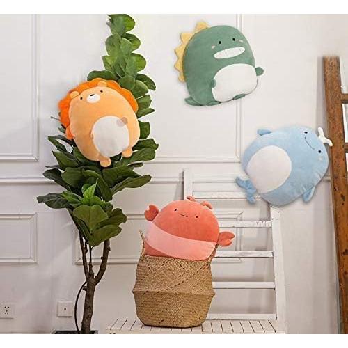 Almohada de Peluche León Naranja 30 cm - CASAGOOD