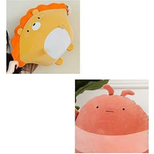 Almohada de Peluche León Naranja 30 cm - CASAGOOD