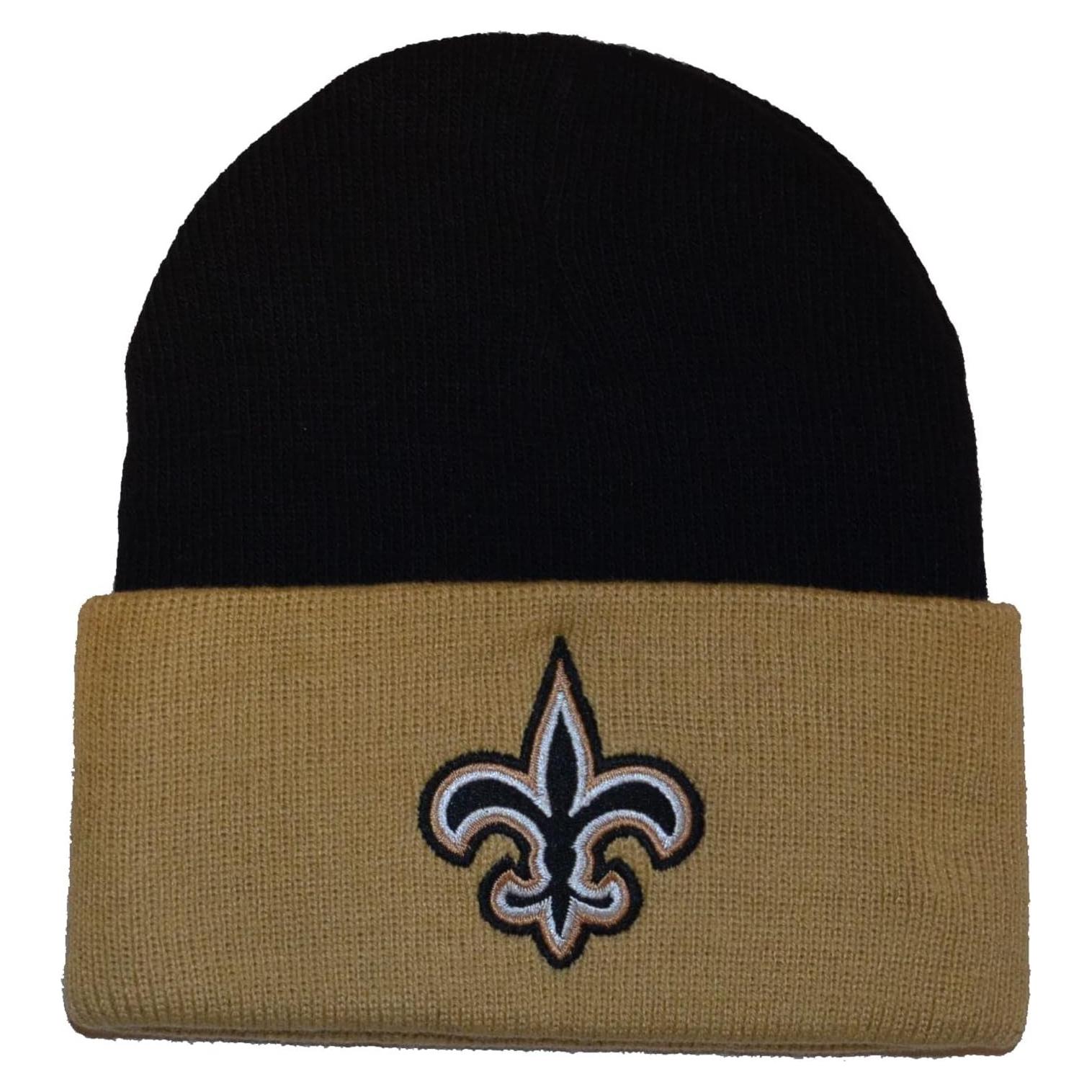 Gorro Beanie Infantil Reebok NFL New Orleans Saints 100% Acrílico