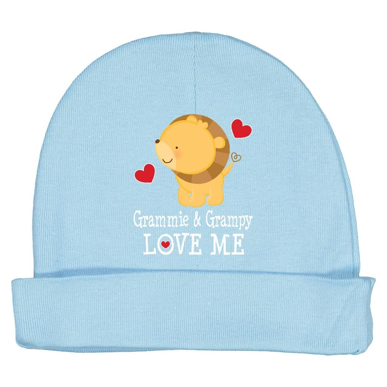 Gorrito de Bebé León 100% Algodón Azul Claro - Grammie y Grampy
