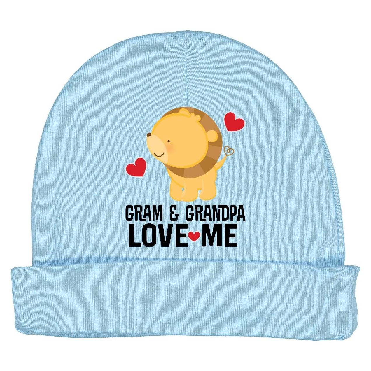 Gorro de Bebé León 100% Algodón Suave Azul Claro