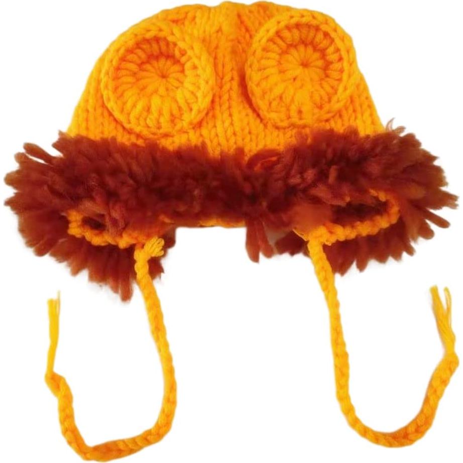 Conjunto de Fotografía para Bebés BxuanW Ganchillo León 0-3 meses