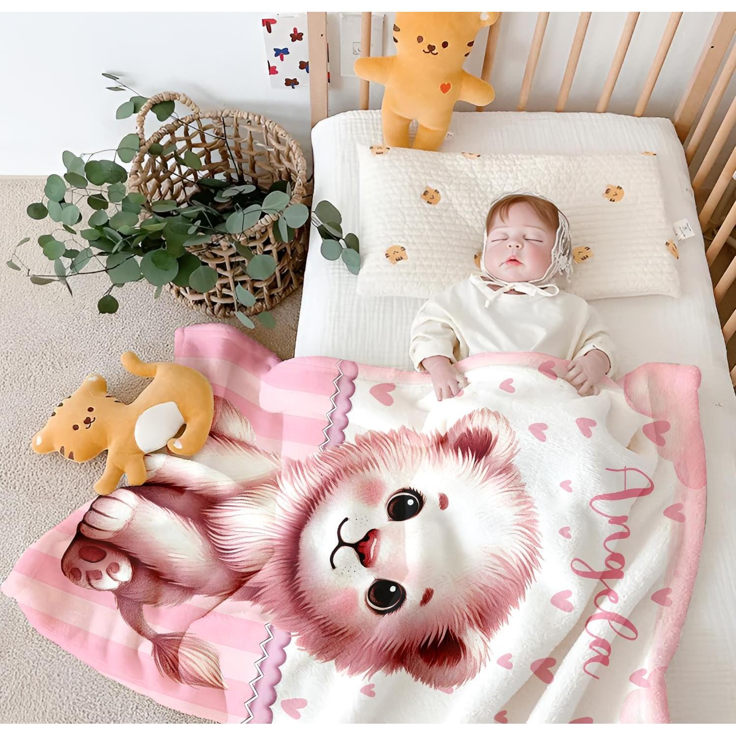 Manta Personalizada UJDUYSD León 76x102cm Suave y Colorida