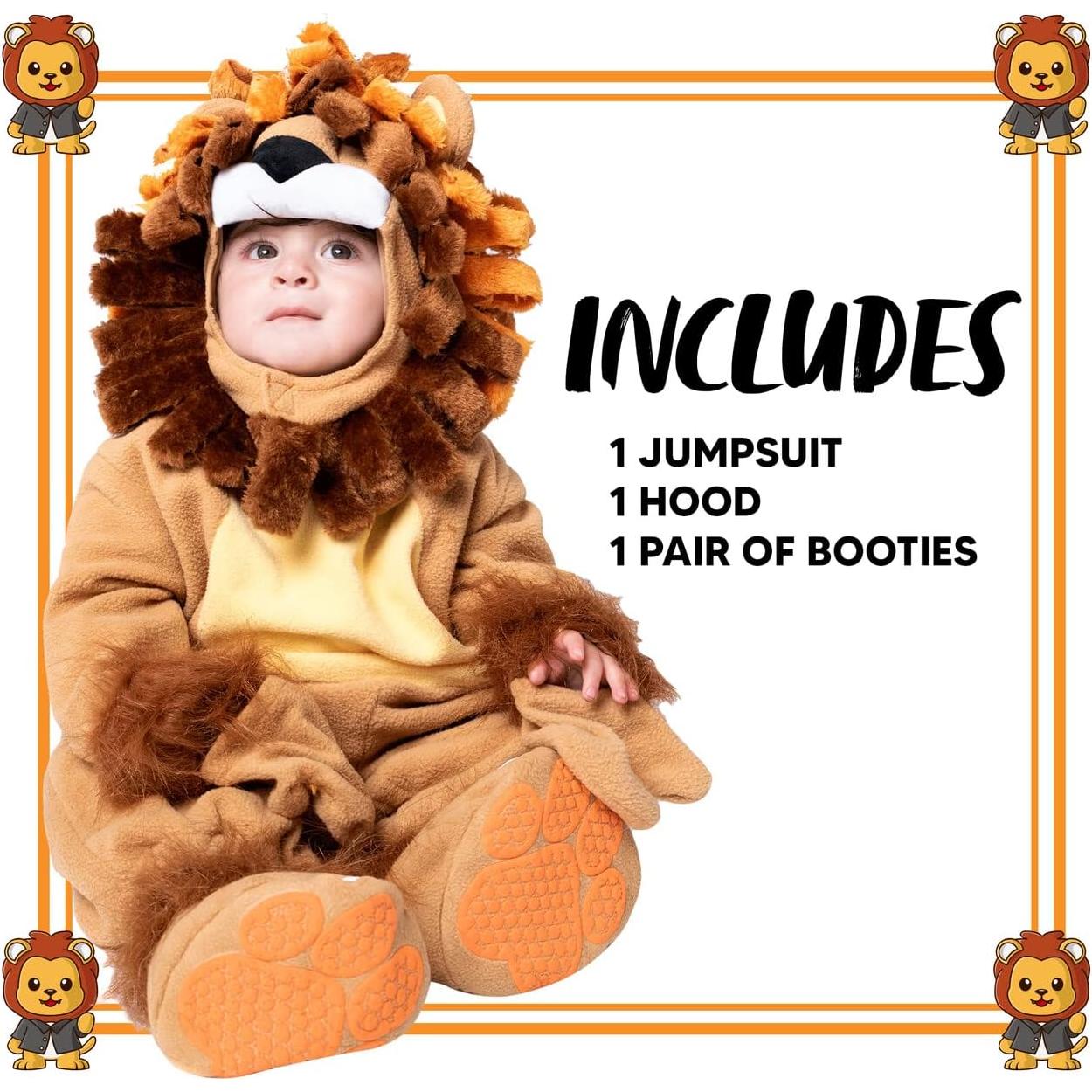 Disfraz de León para Bebé Spooktacular Creations 0-4 Años