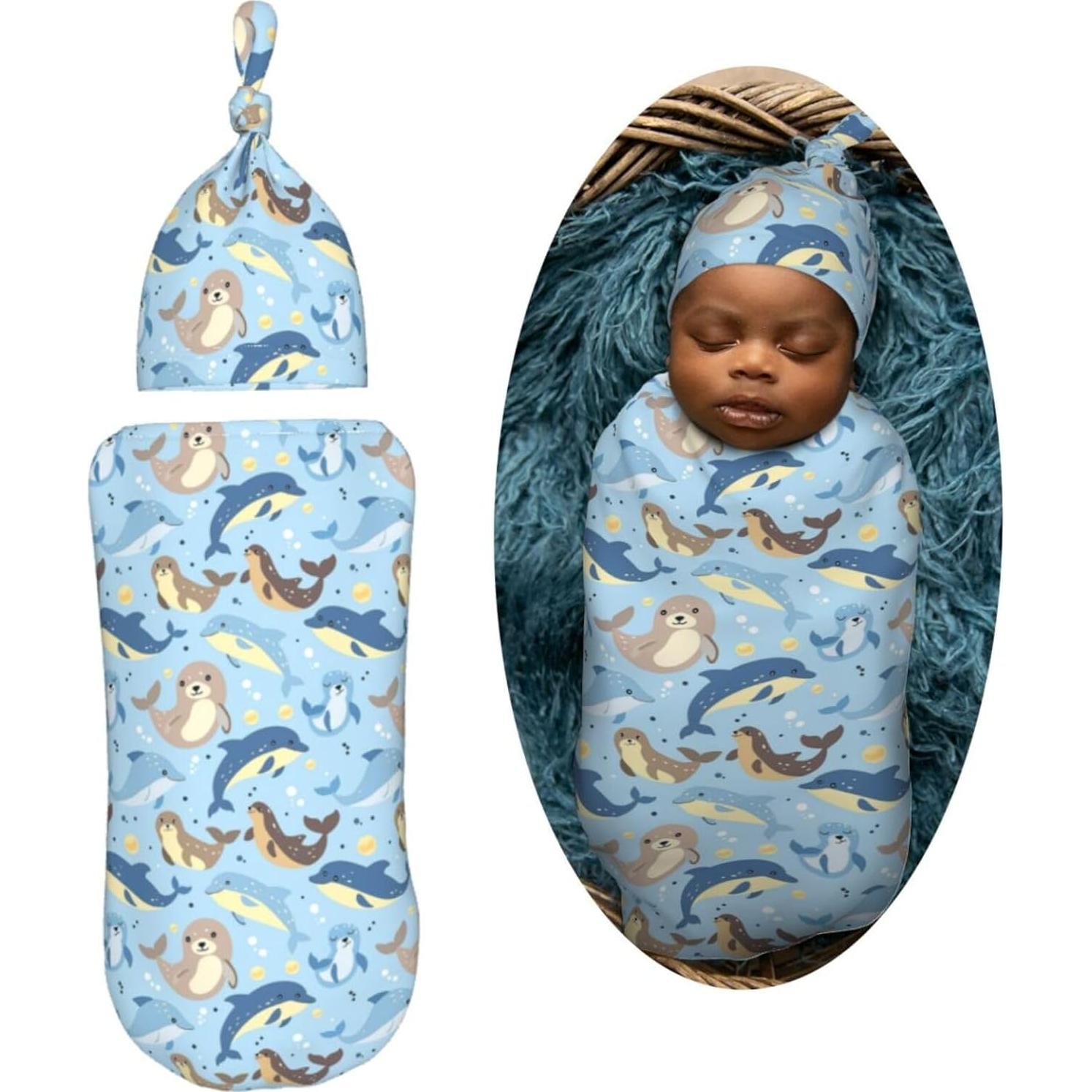 Manta de Envuelo para Recién Nacidos AuHomea 29x53 cm