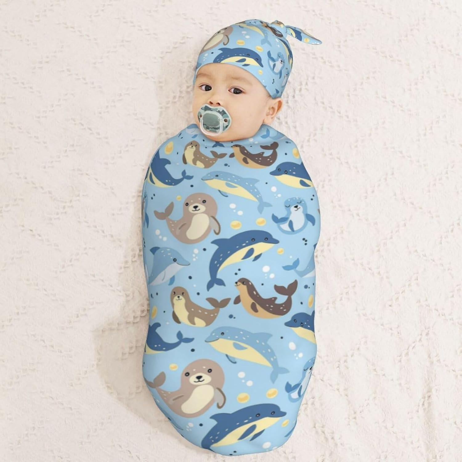 Manta de Envuelo para Recién Nacidos AuHomea 29x53 cm