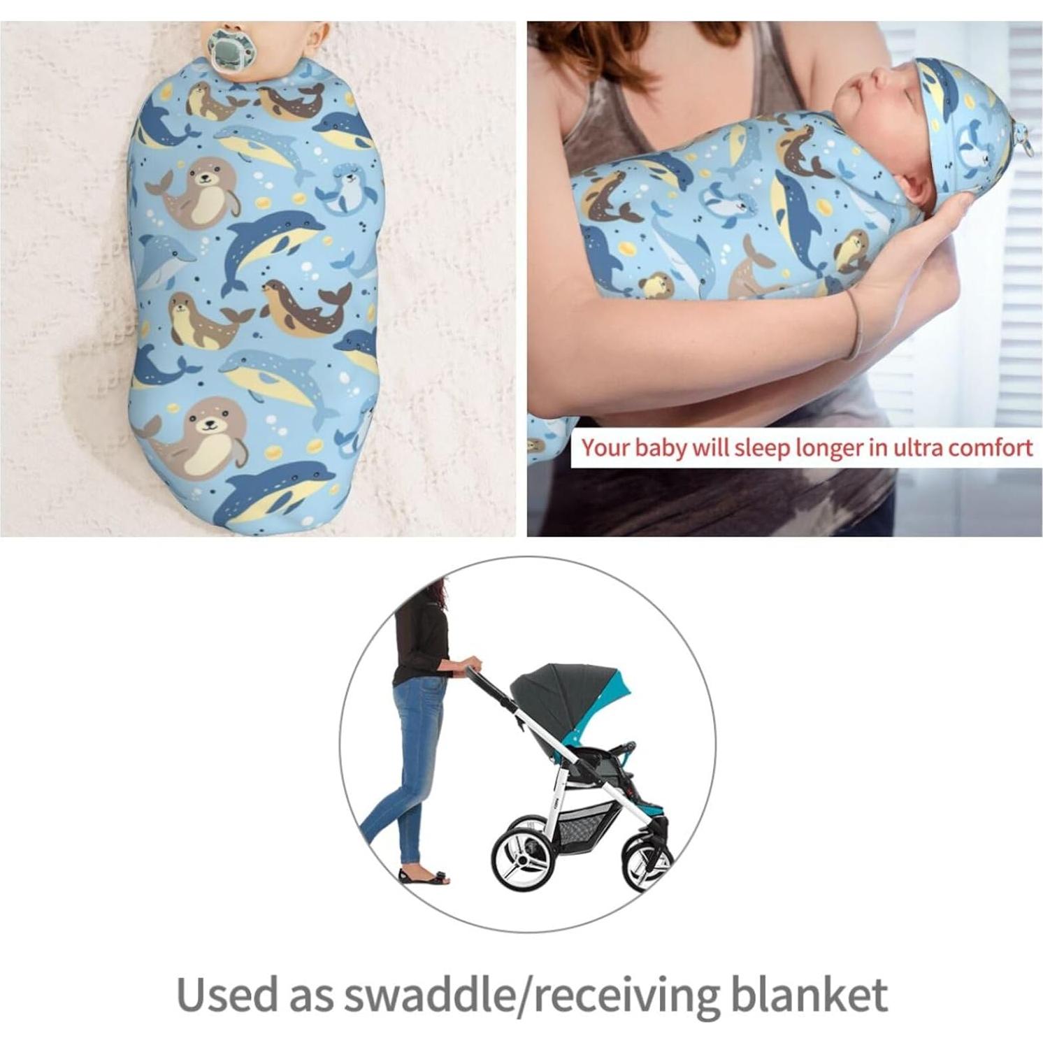 Manta de Envuelo para Recién Nacidos AuHomea 29x53 cm