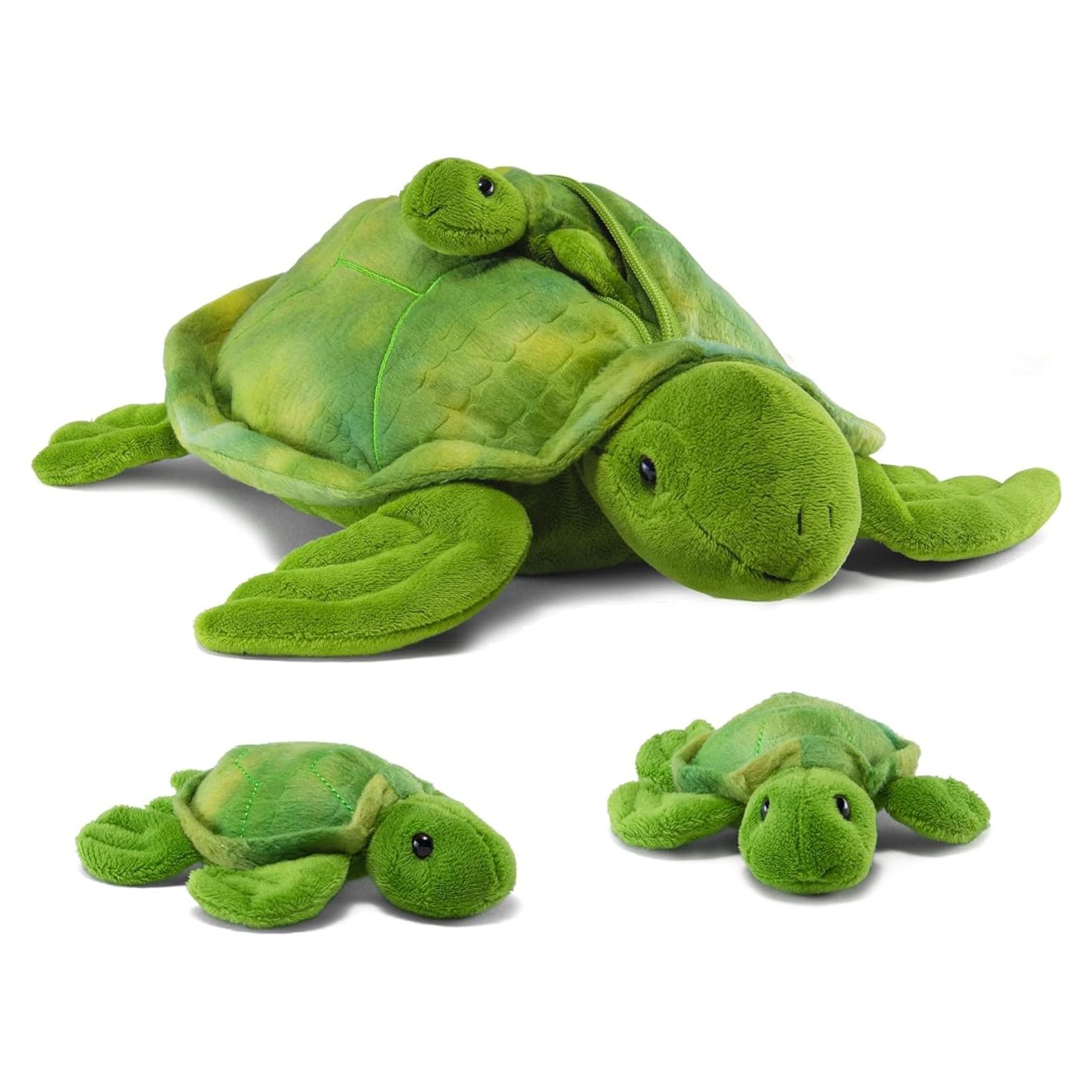 Conjunto de Juguetes de Peluche Tortuga Prextex - 4 Piezas