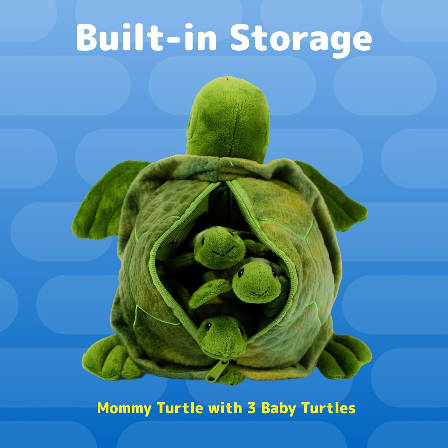 Conjunto de Juguetes de Peluche Tortuga Prextex - 4 Piezas