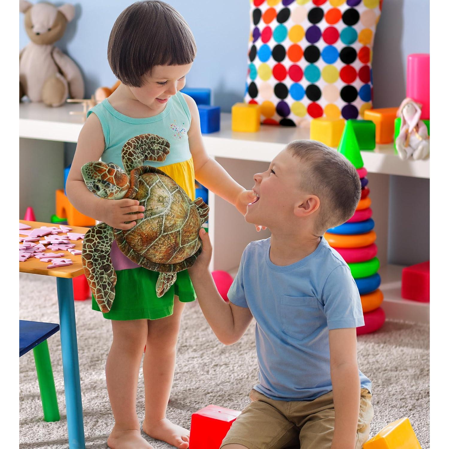 Peluche Tortuga Marina DolliBu 38 cm - Juguete Suave para Niños