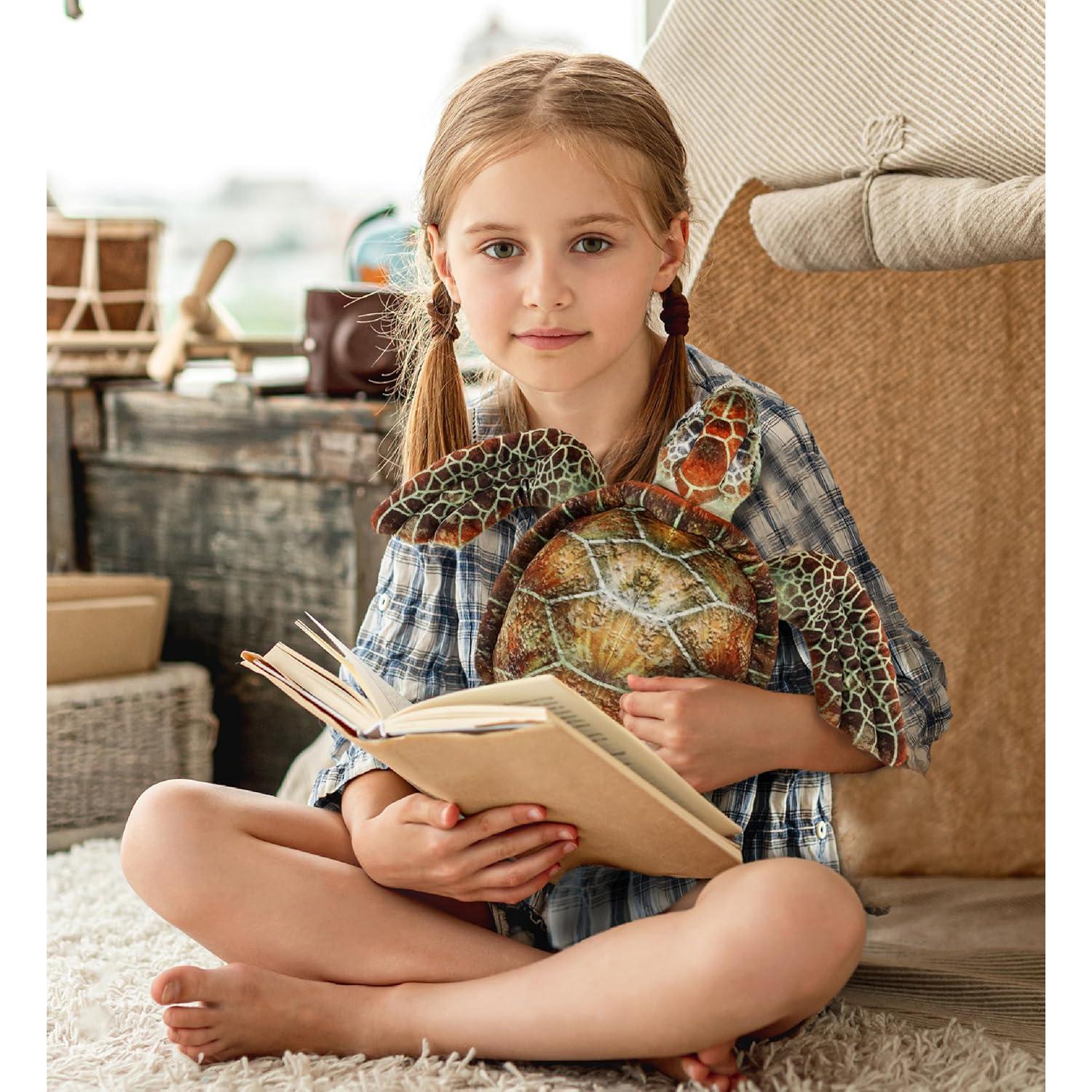 Peluche Tortuga Marina DolliBu 38 cm - Juguete Suave para Niños