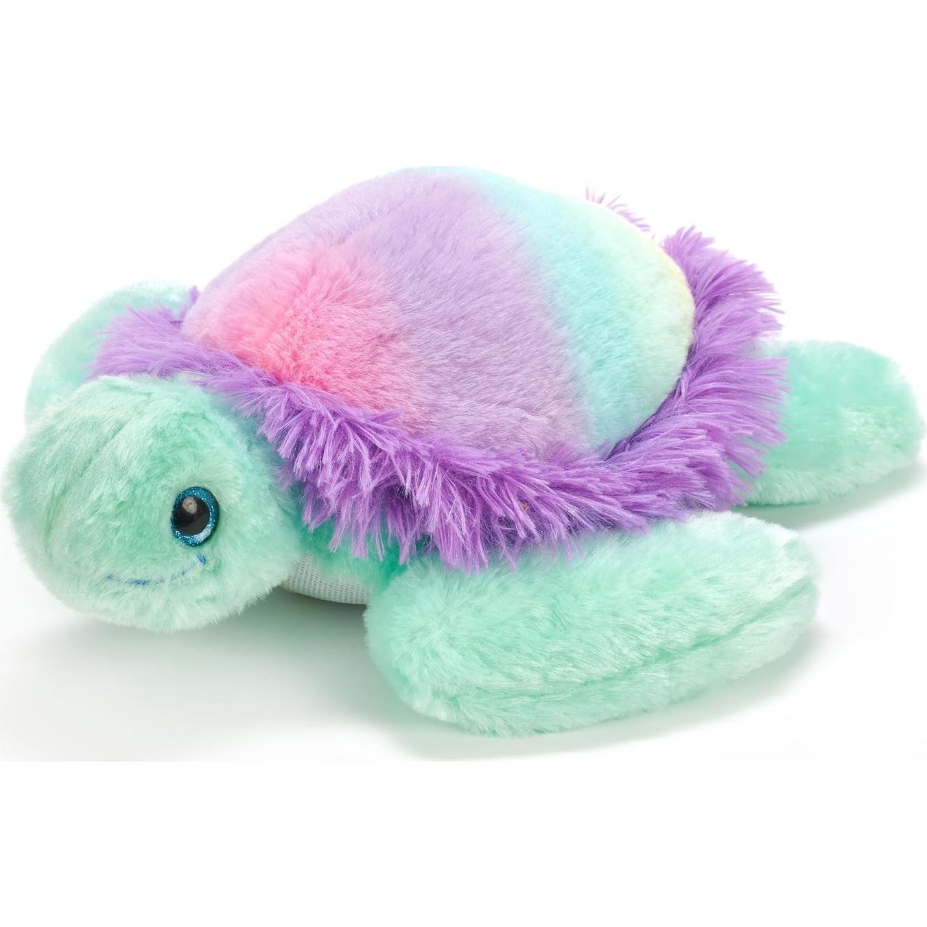 Tortuga Marina de Peluche Arcoíris 38 cm El Zoológico de Caricias