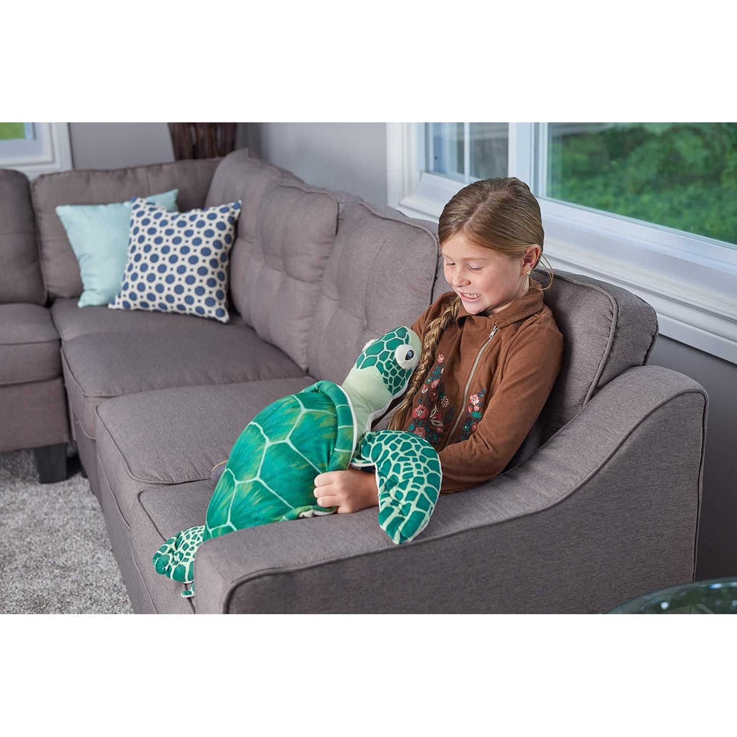 Peluche Tortuga Marina Wild Republic 58 cm Verde Suave