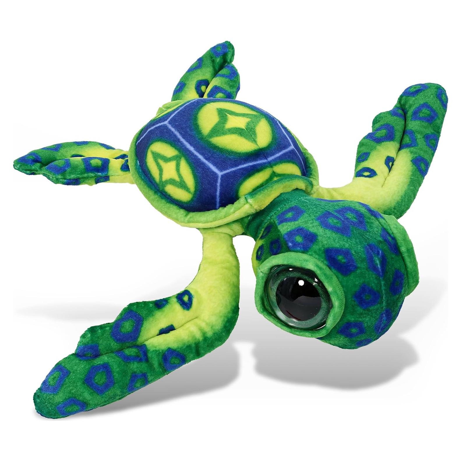 Peluche Tortuga Marina Verde DolliBu 25.4 cm Suave y Realista