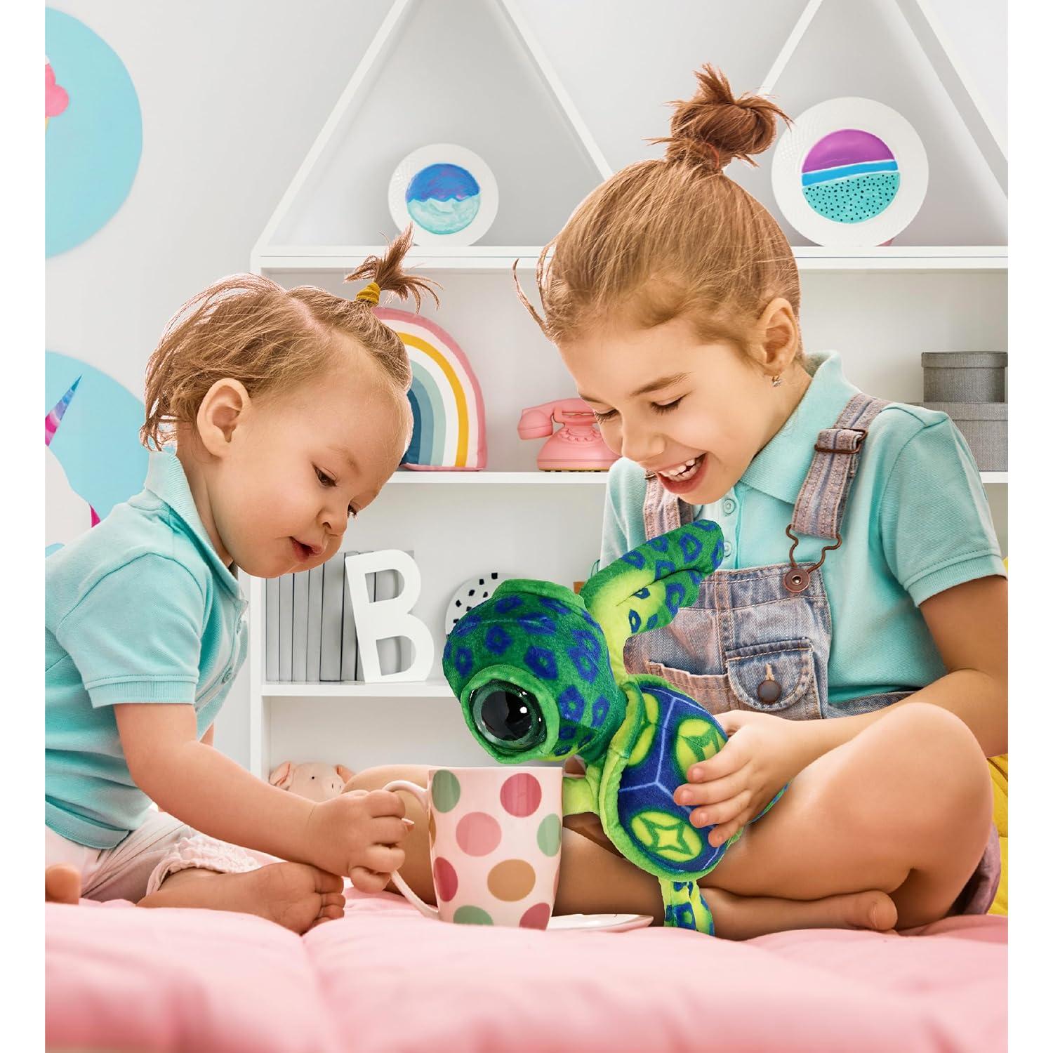 Peluche Tortuga Marina Verde DolliBu 25.4 cm Suave y Realista