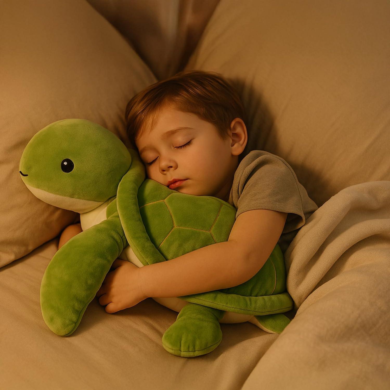 Juguete de peluche tortuga marina WEIGEDU 50 cm con peso 1.04 kg