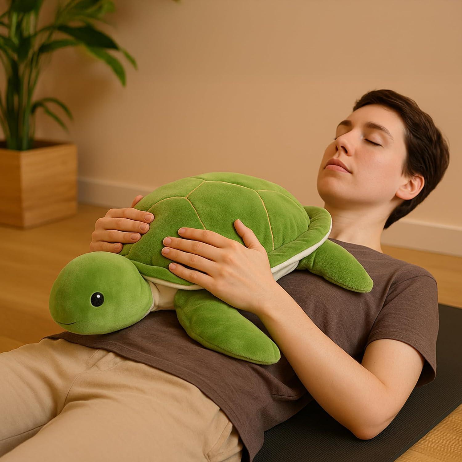 Juguete de peluche tortuga marina WEIGEDU 50 cm con peso 1.04 kg