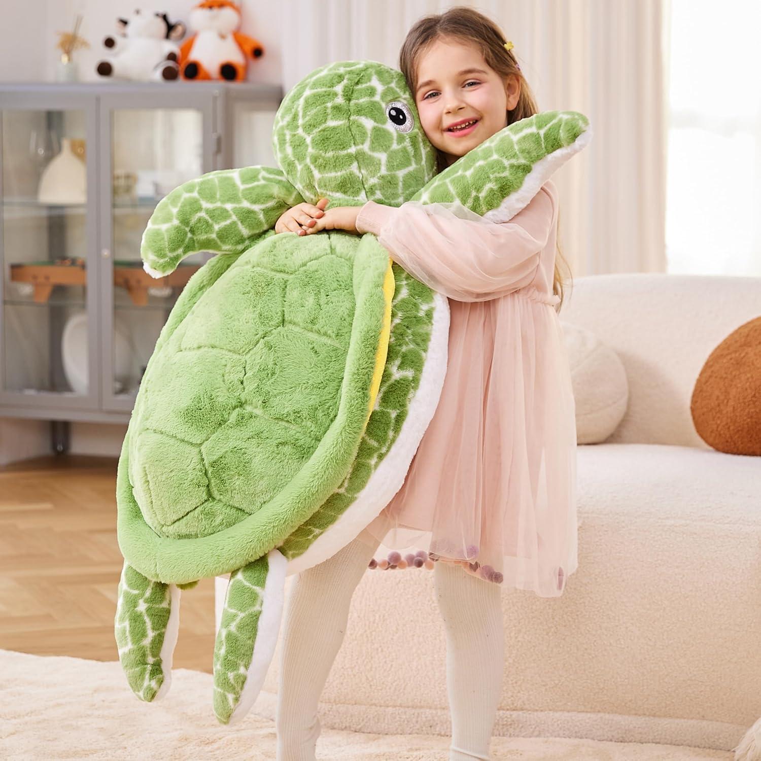 Juguete de Peluche Tortuga Marina Gigante IKASA 76 cm Suave