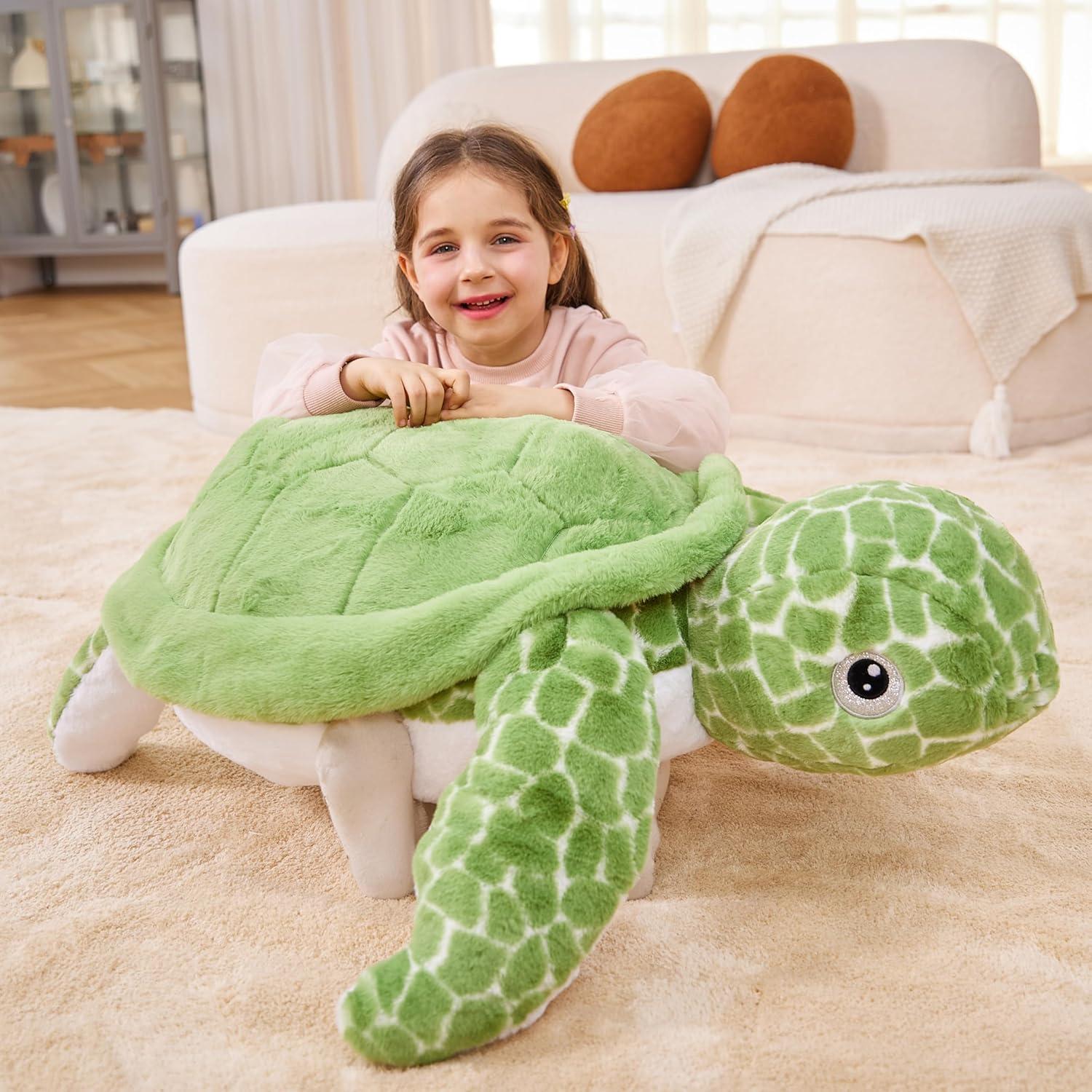 Juguete de Peluche Tortuga Marina Gigante IKASA 76 cm Suave