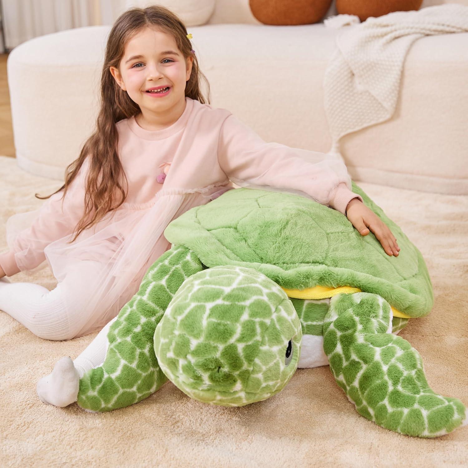 Juguete de Peluche Tortuga Marina Gigante IKASA 76 cm Suave