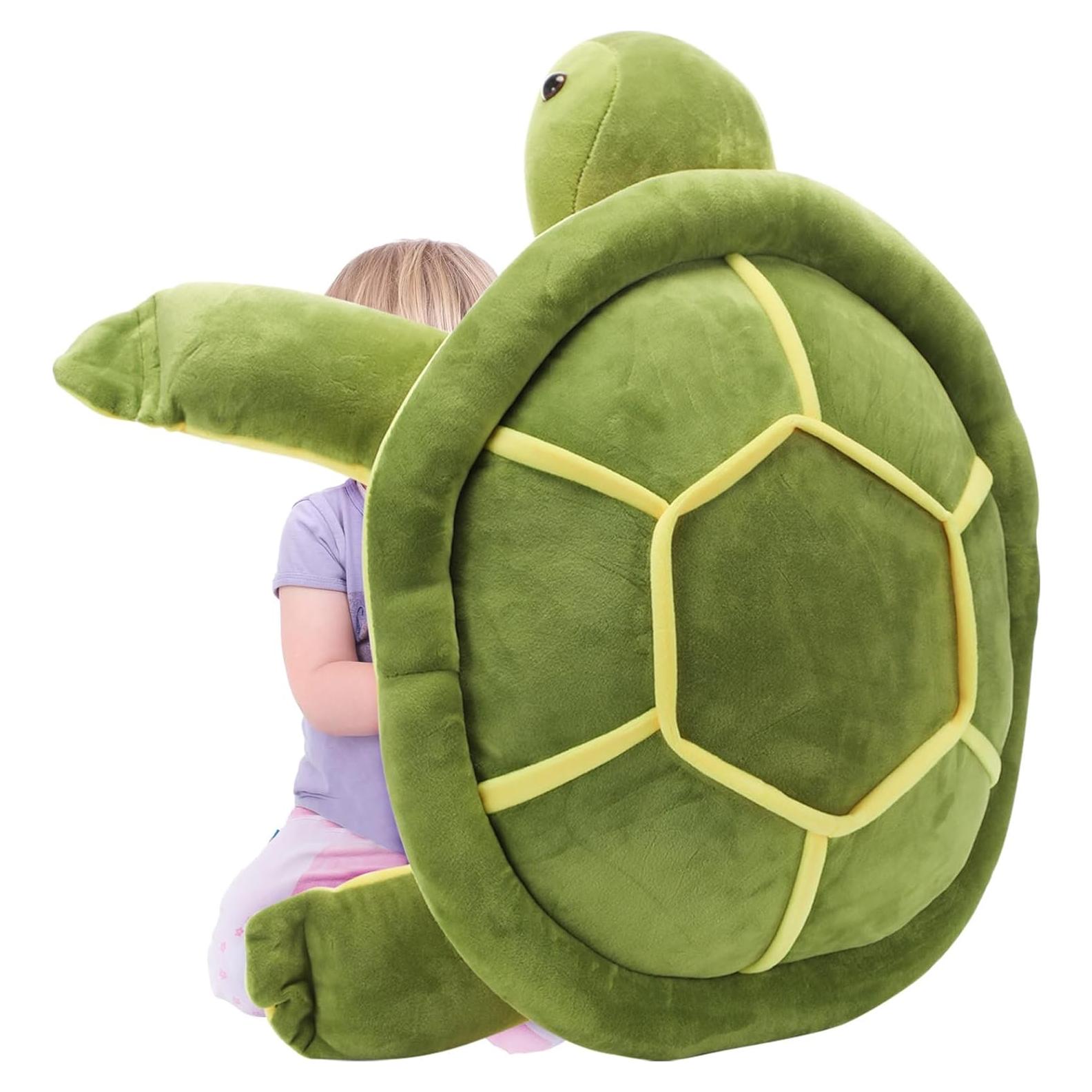 Peluche Tortuga Marina Gigante Liliful 90 cm Suave Verde