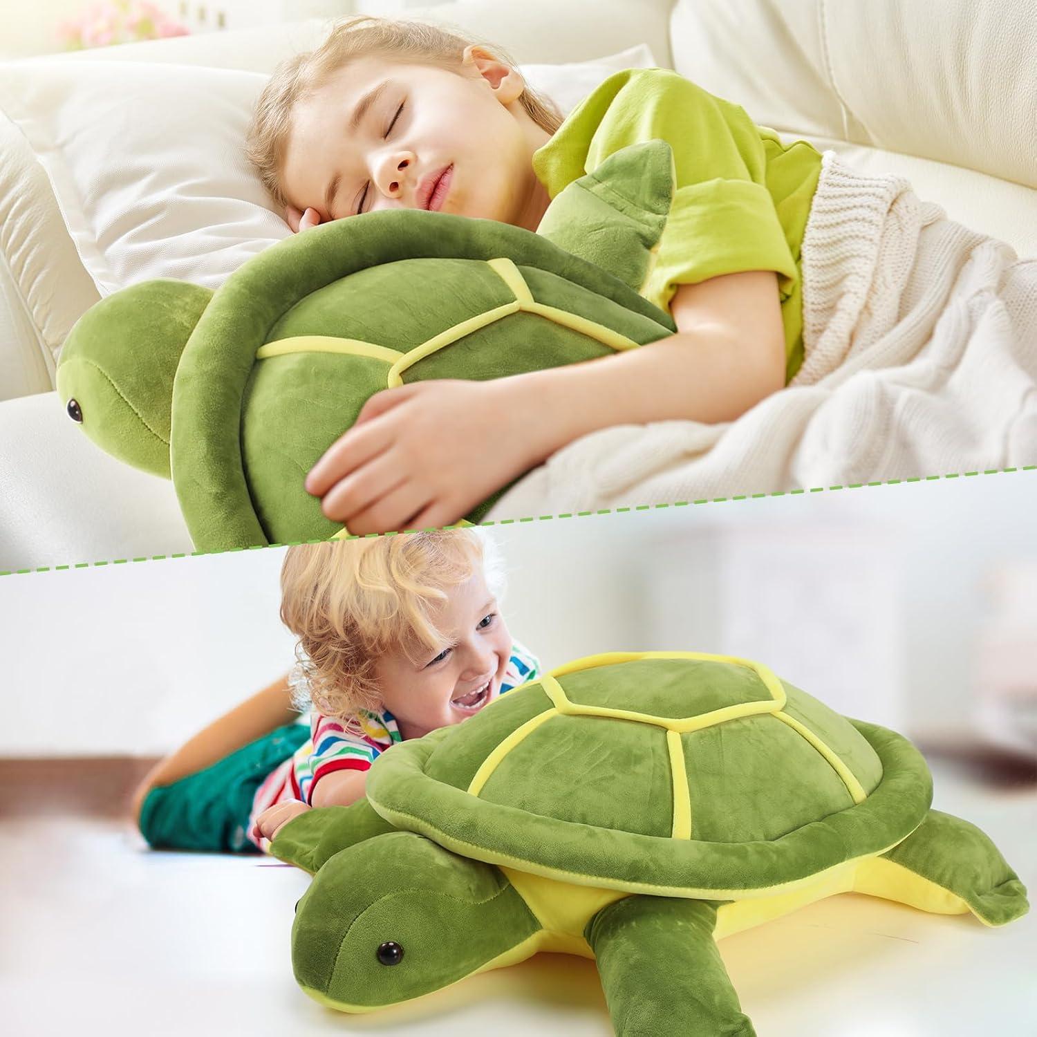 Peluche Tortuga Marina Gigante Liliful 90 cm Suave Verde