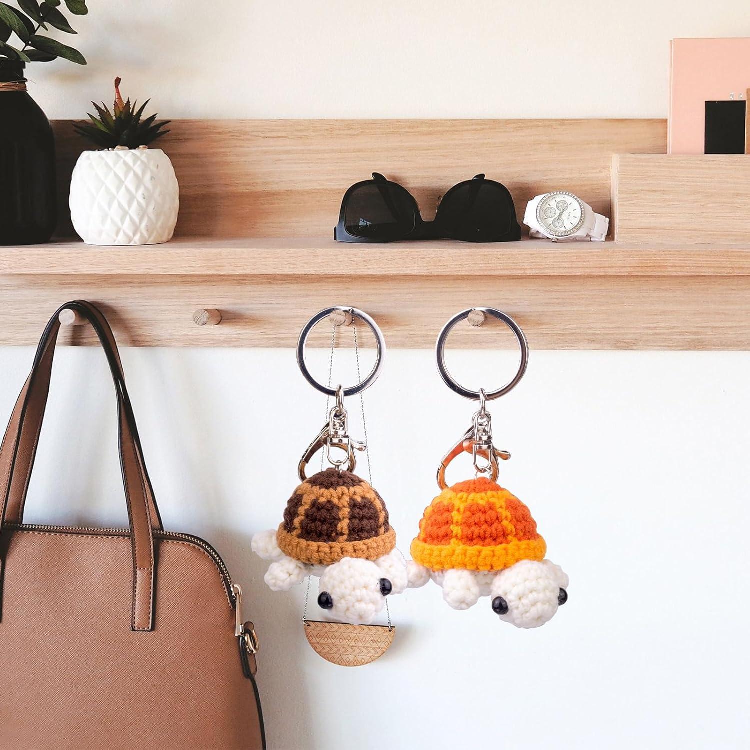 Muñeca de Tortuga de Ganchillo MuMyer con Llavero Desmontable