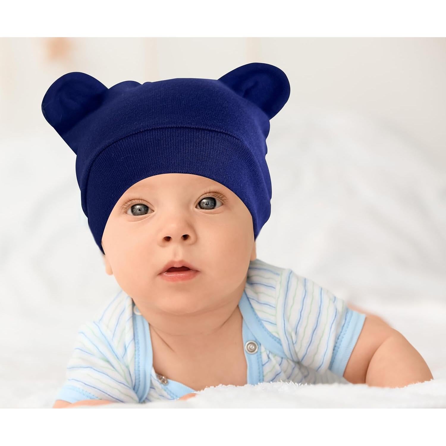 Gorro Beanie para Bebé Jastore con Orejas de Oso 0-3 Meses