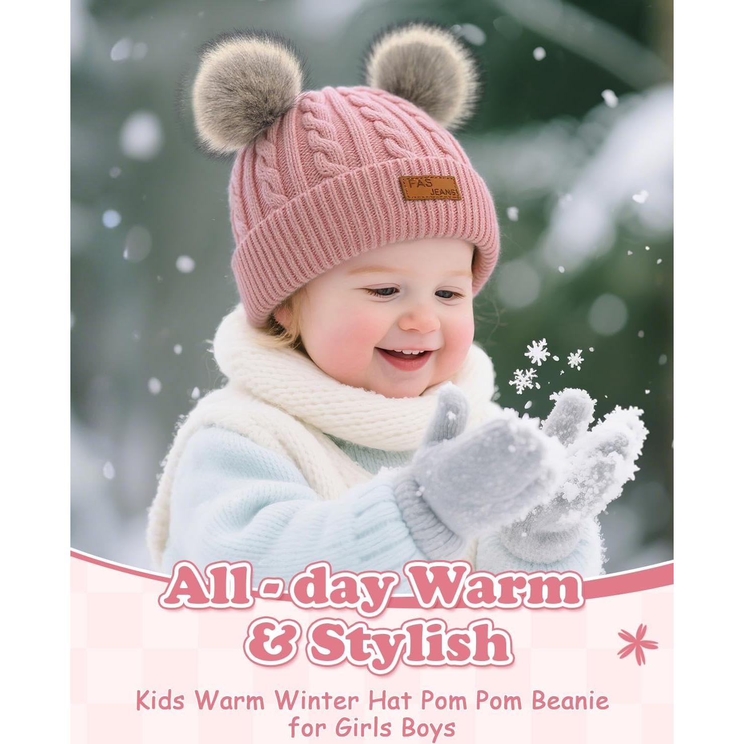 Gorro de Invierno para Bebé Niña Century Star - Punto Cálido 6-36 Meses