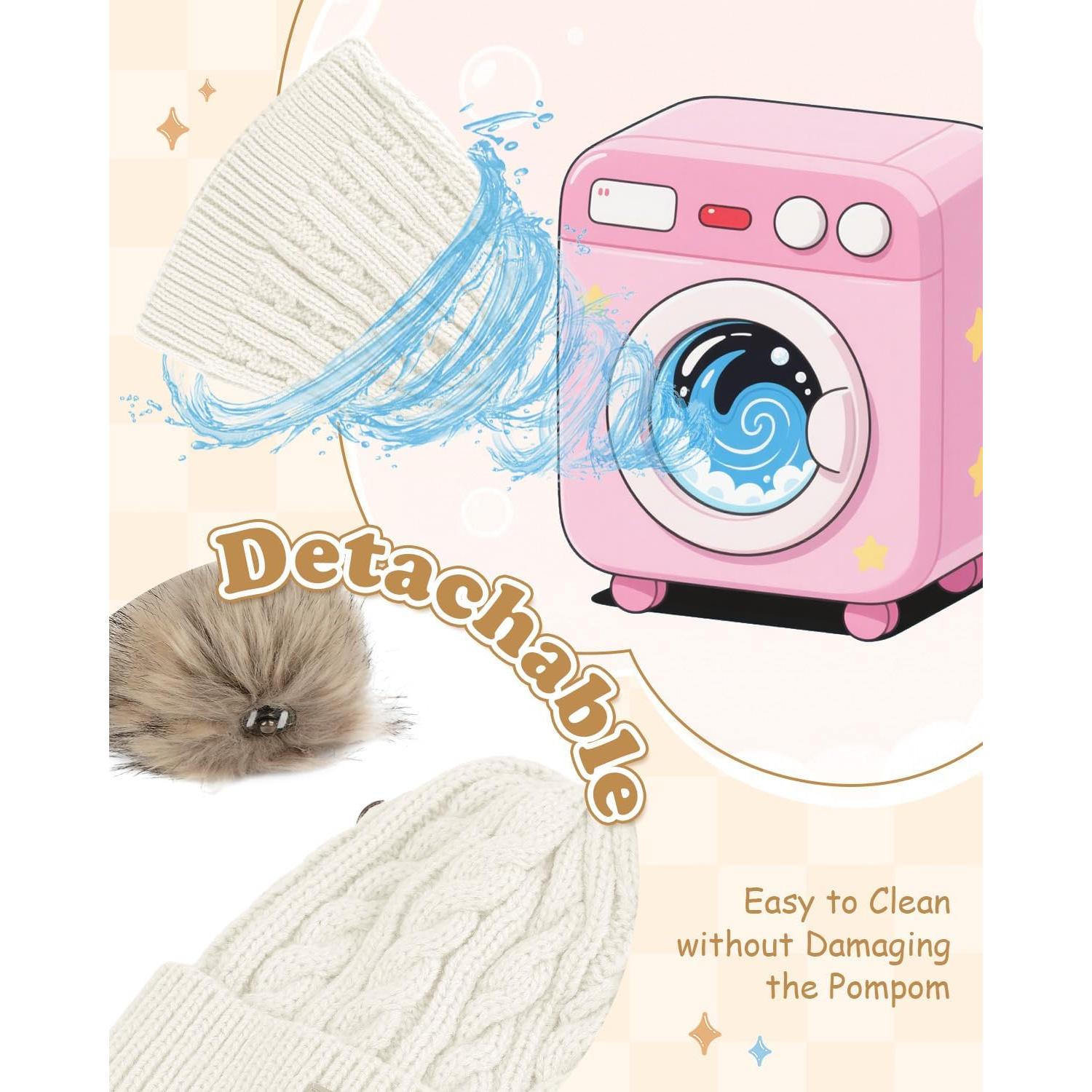 Gorro de Invierno para Bebé Niña Century Star - Punto Cálido 6-36 Meses