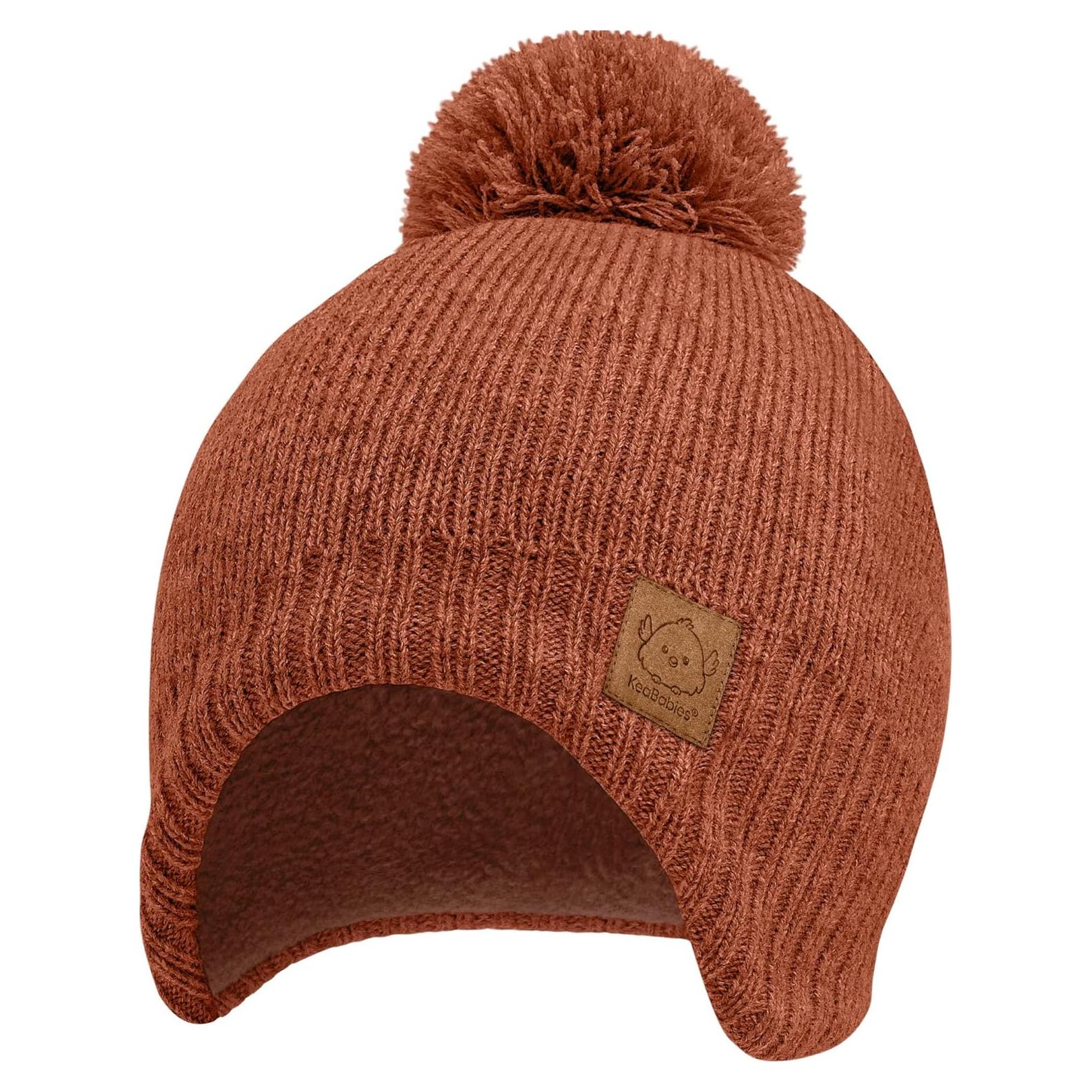 Gorro Muff para Bebés KeaBabies Arcilla 6-36 Meses Unisex