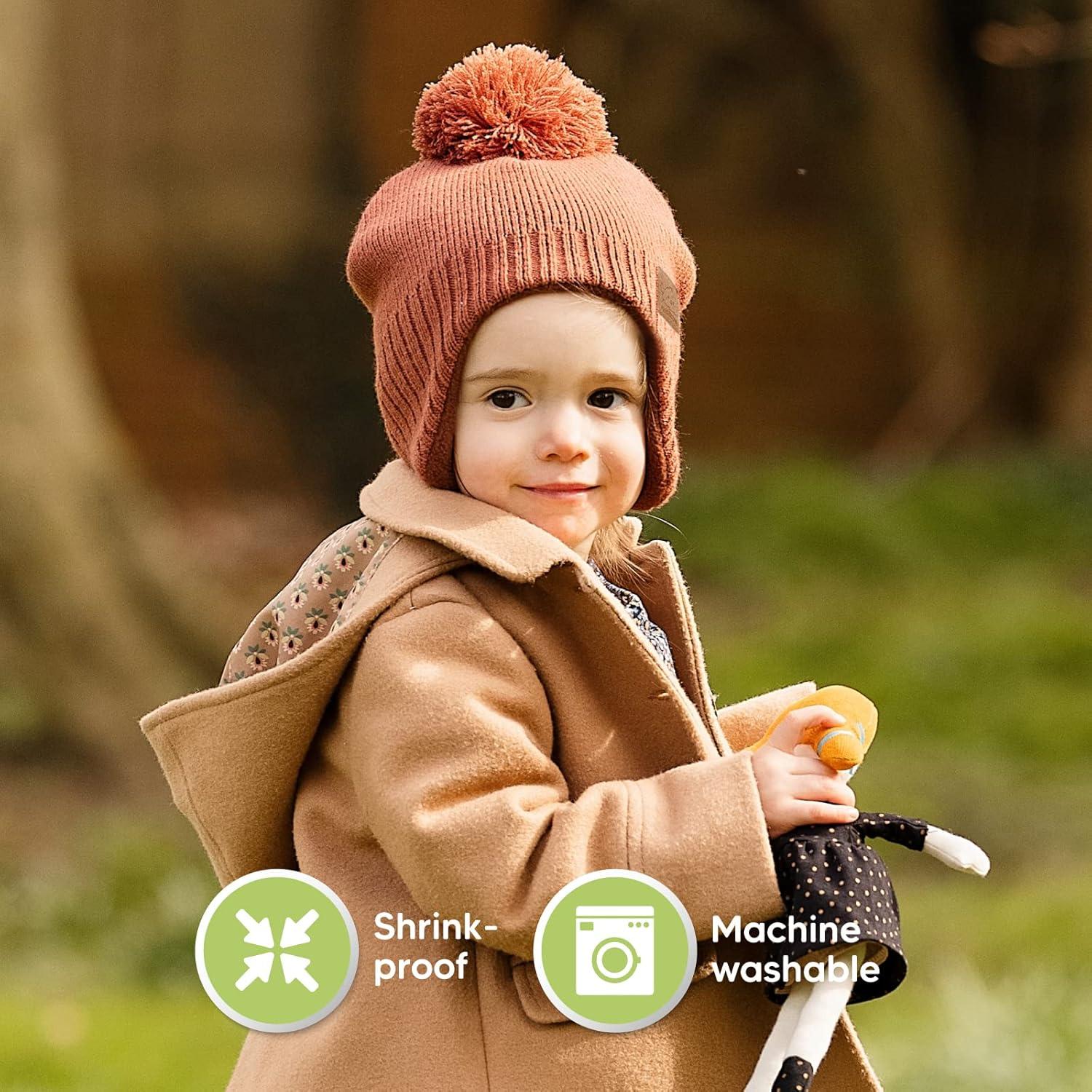 Gorro Muff para Bebés KeaBabies Arcilla 6-36 Meses Unisex