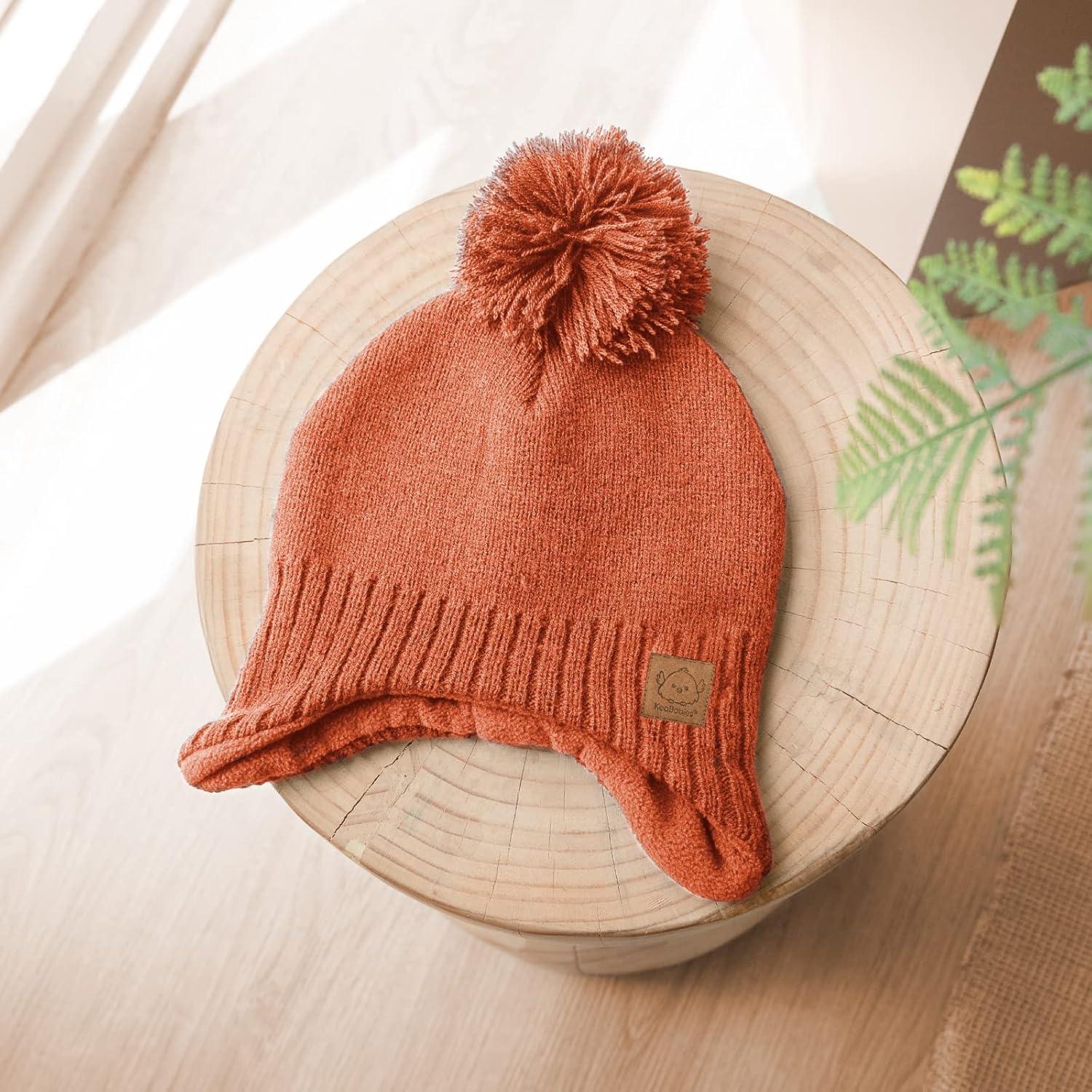 Gorro Muff para Bebés KeaBabies Arcilla 6-36 Meses Unisex