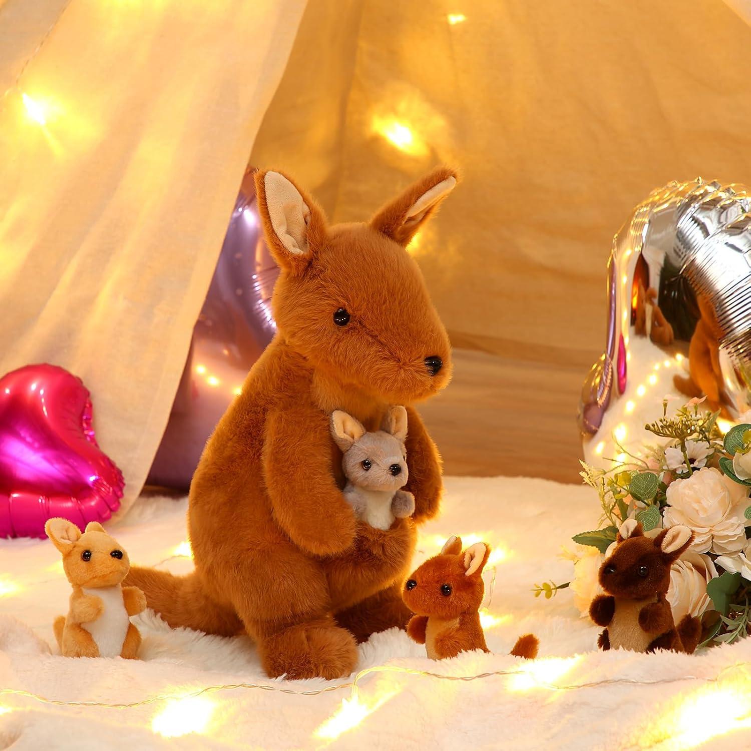 Set de 5 Animales de Peluche Canguro Arrowbash 30 cm