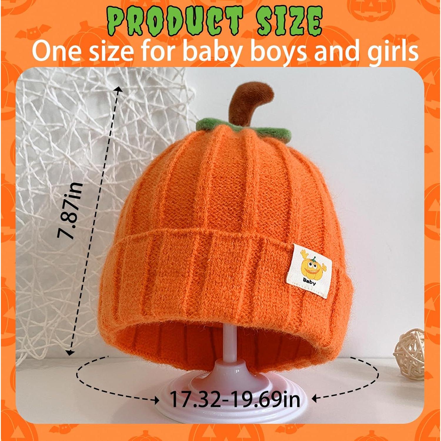 Gorro de Calabaza para Bebé Eboozone - Invierno Unisex 0-3 Años