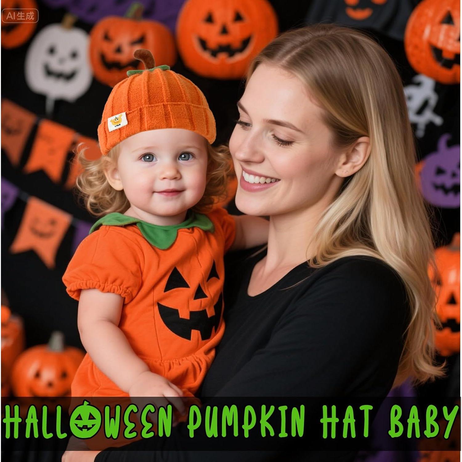 Gorro de Calabaza para Bebé Eboozone - Invierno Unisex 0-3 Años
