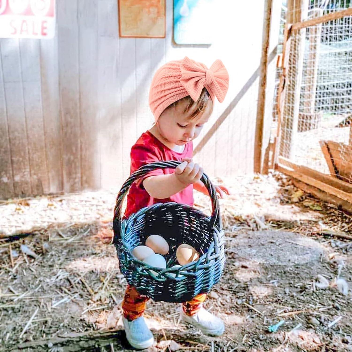 Gorros Turbante para Bebés DRESHOW 5 Piezas con Lazo 3-12 Meses