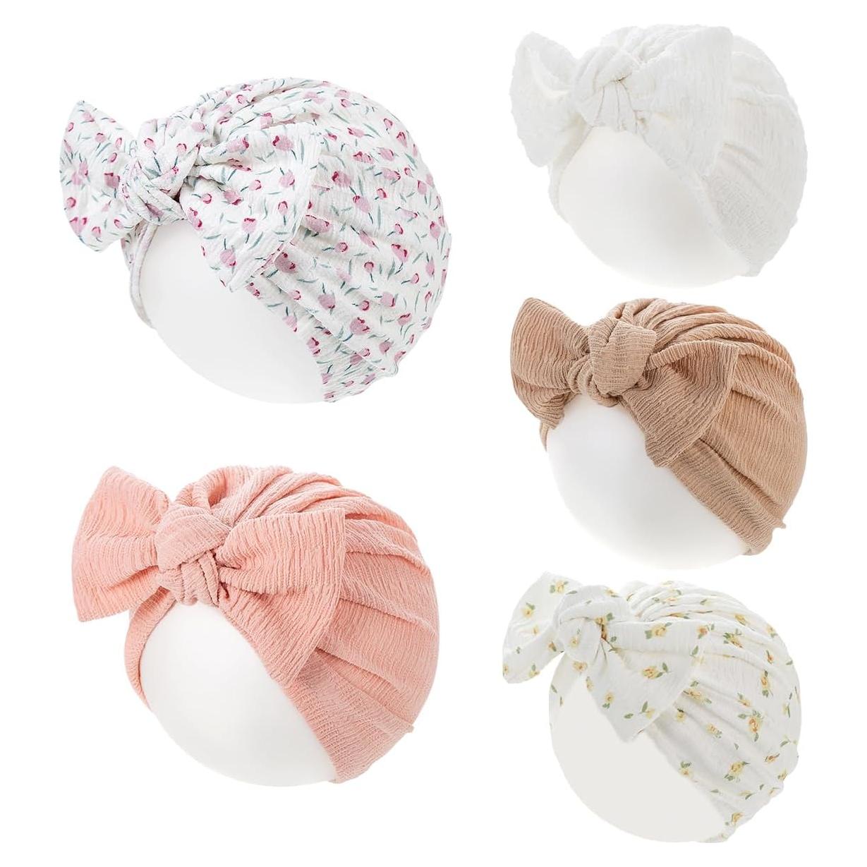 Gorro Turbán para Bebés 100% Algodón Suave - 0M a 4 Años