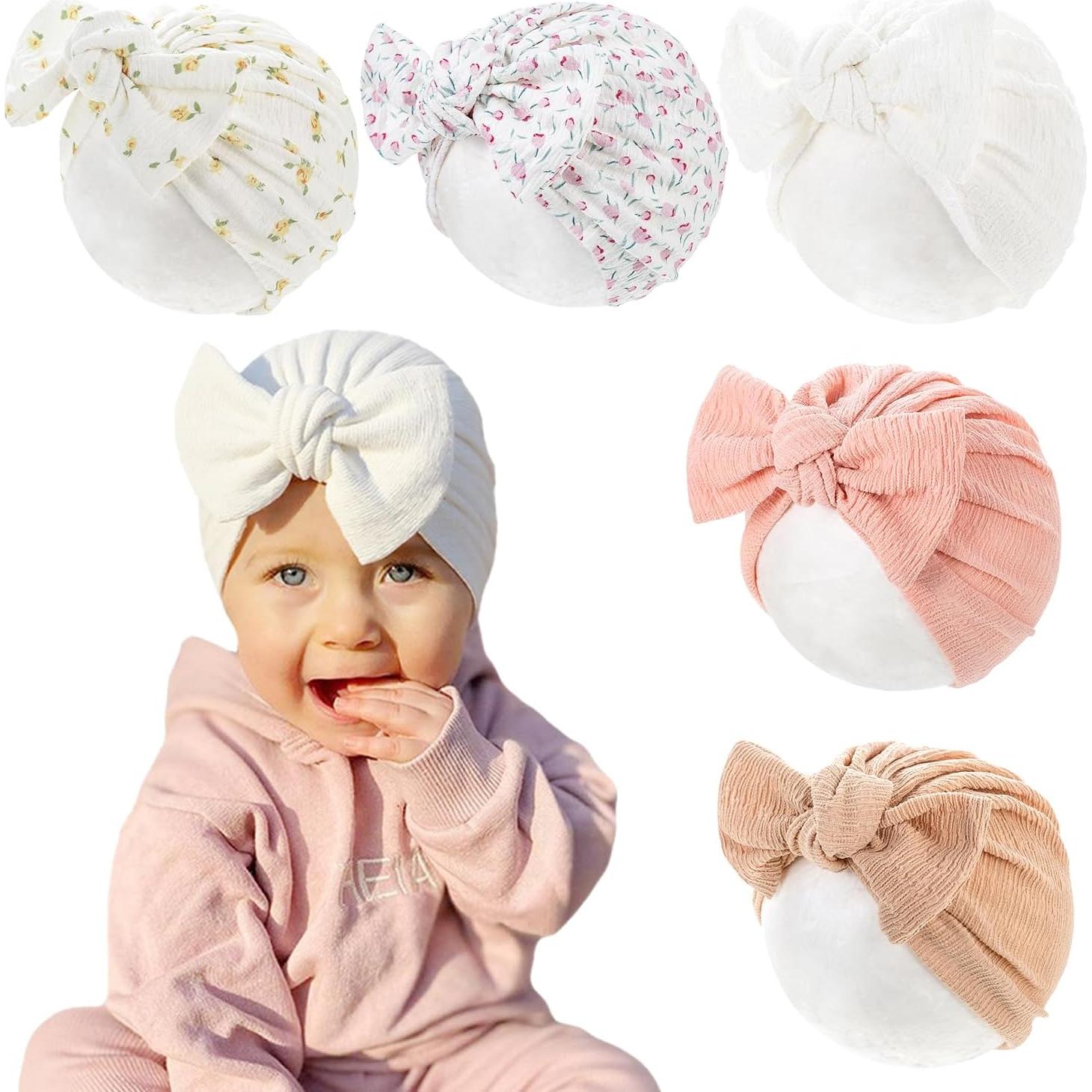 Gorro Turbán para Bebés 100% Algodón Suave - 0M a 4 Años