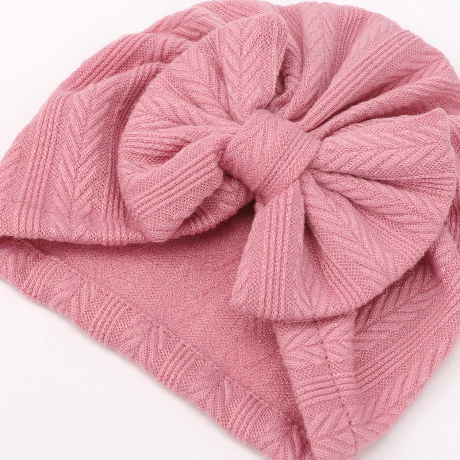 Gorros Beanie para Bebé Niña AQOKKA con Lazo 3-12 Meses