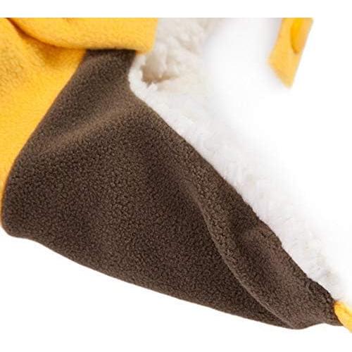 Gorro de piloto de ganchillo para bebés y niños - Café - 6 a 48 meses