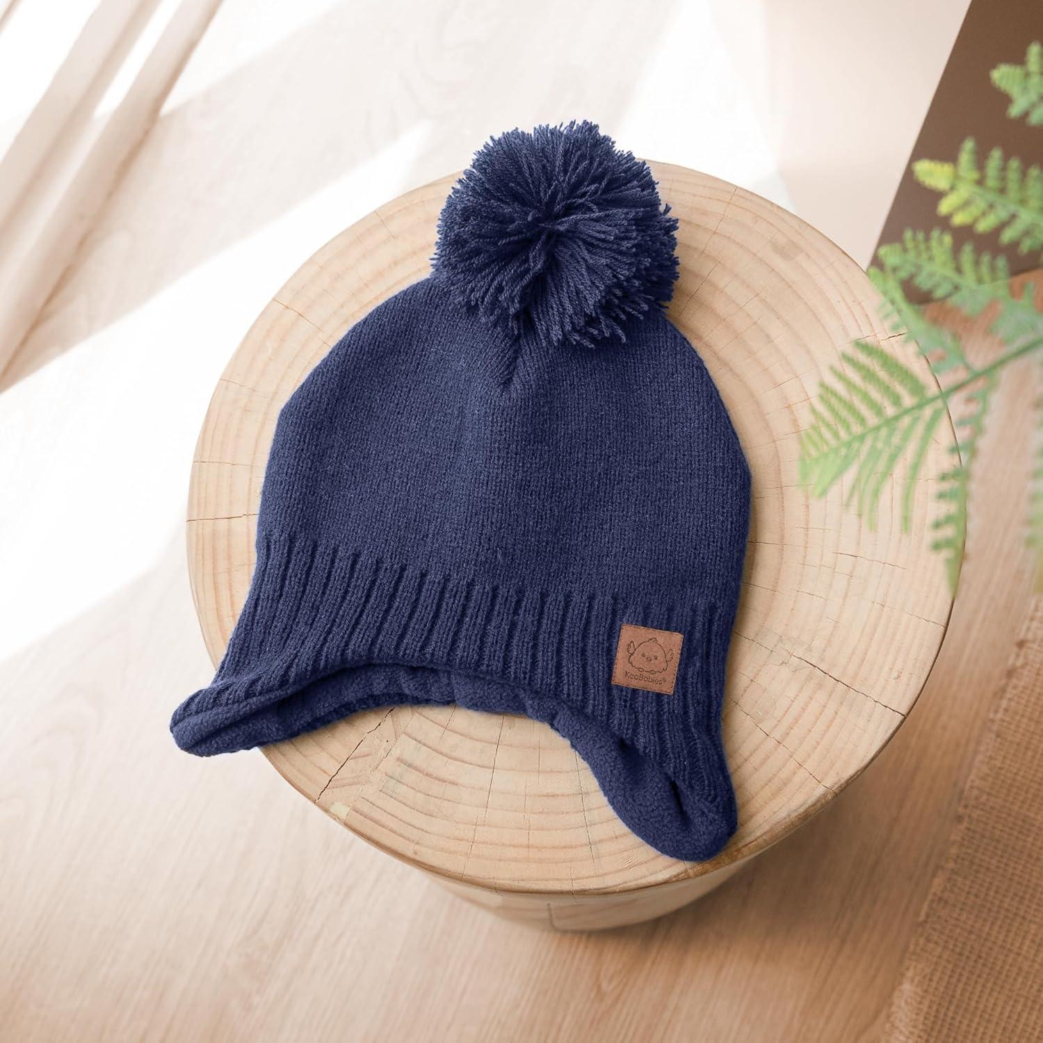 Gorro Muff para Bebés KeaBabies Cobalto 6-36 meses