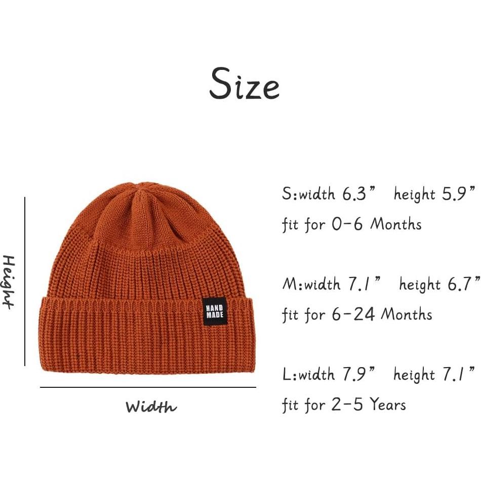 Gorro de Bebé Tejido JANGANNSA Invierno 0-5 Años Algodón
