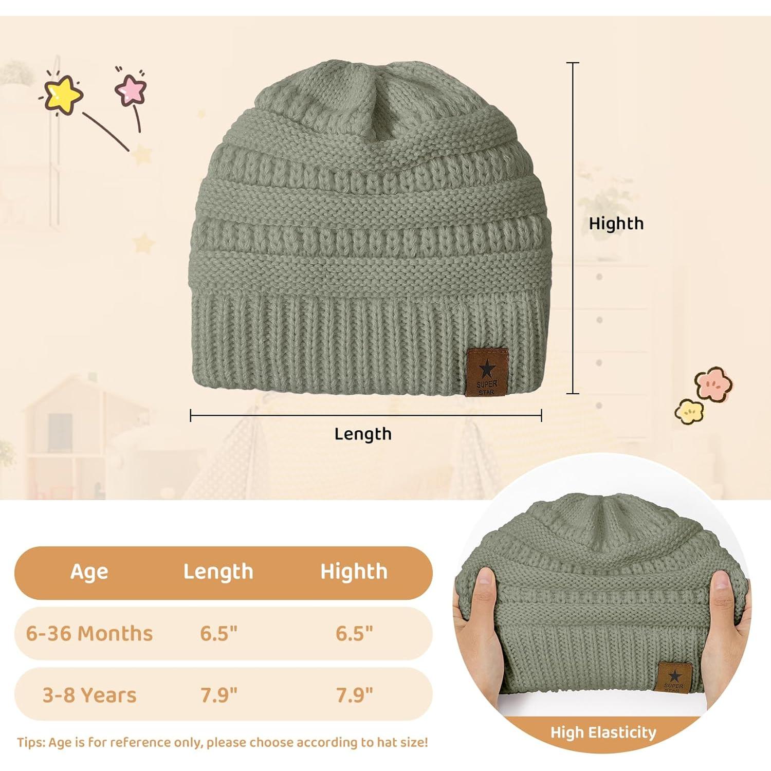 Gorro de Invierno para Bebé Durio Gris Claro 6-36 Meses