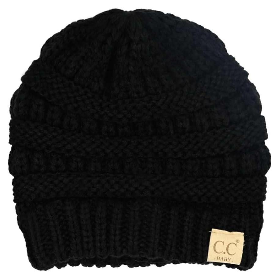 Gorro de Esquí para Bebés C.C - Acrílico Negro Talla Única