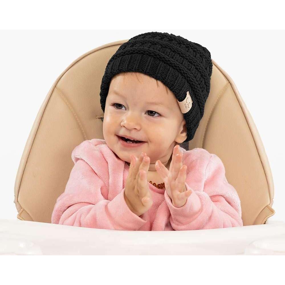 Gorro de Esquí para Bebés C.C - Acrílico Negro Talla Única