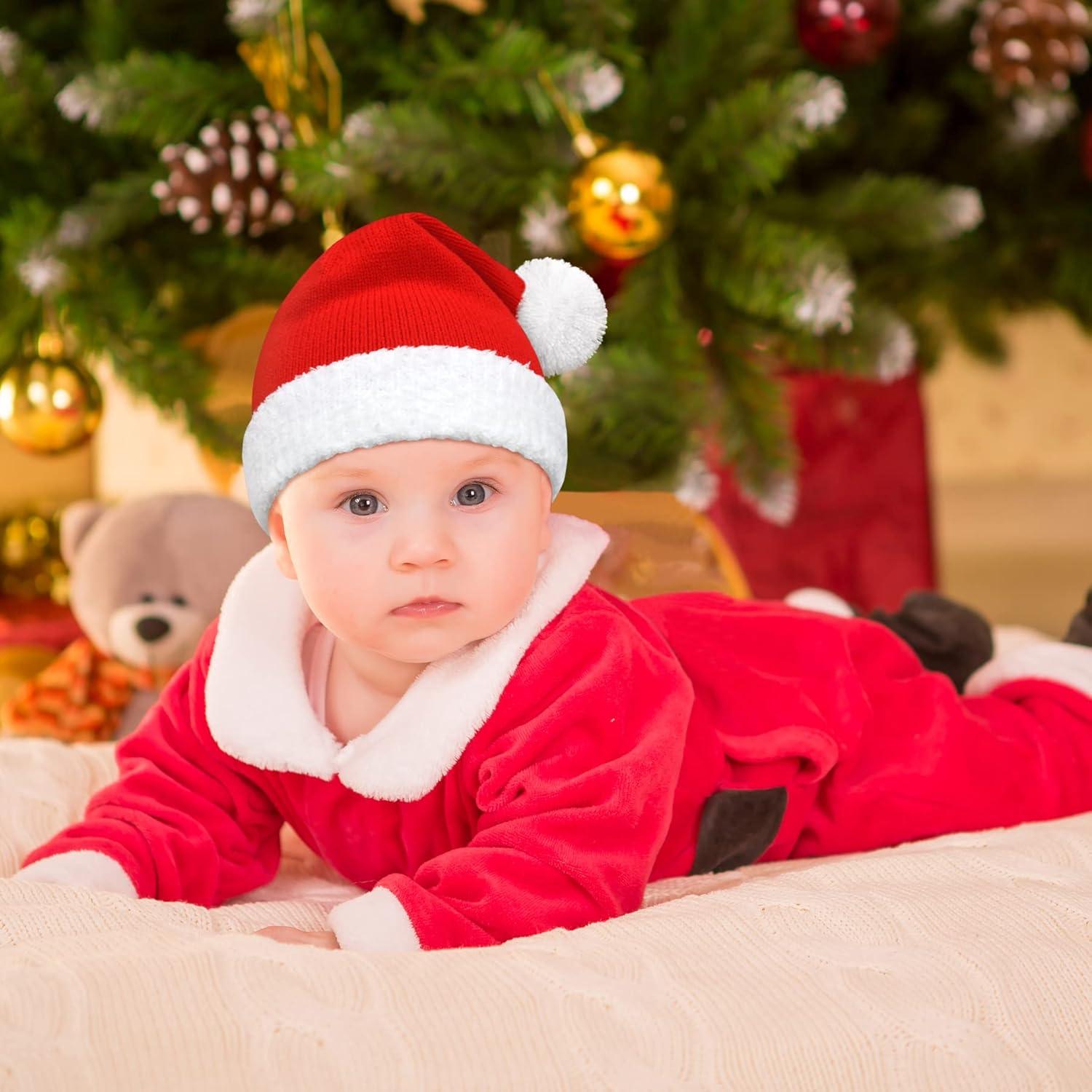 Sombrero de Santa para Bebé Rojo y Blanco - 6 a 24 Meses