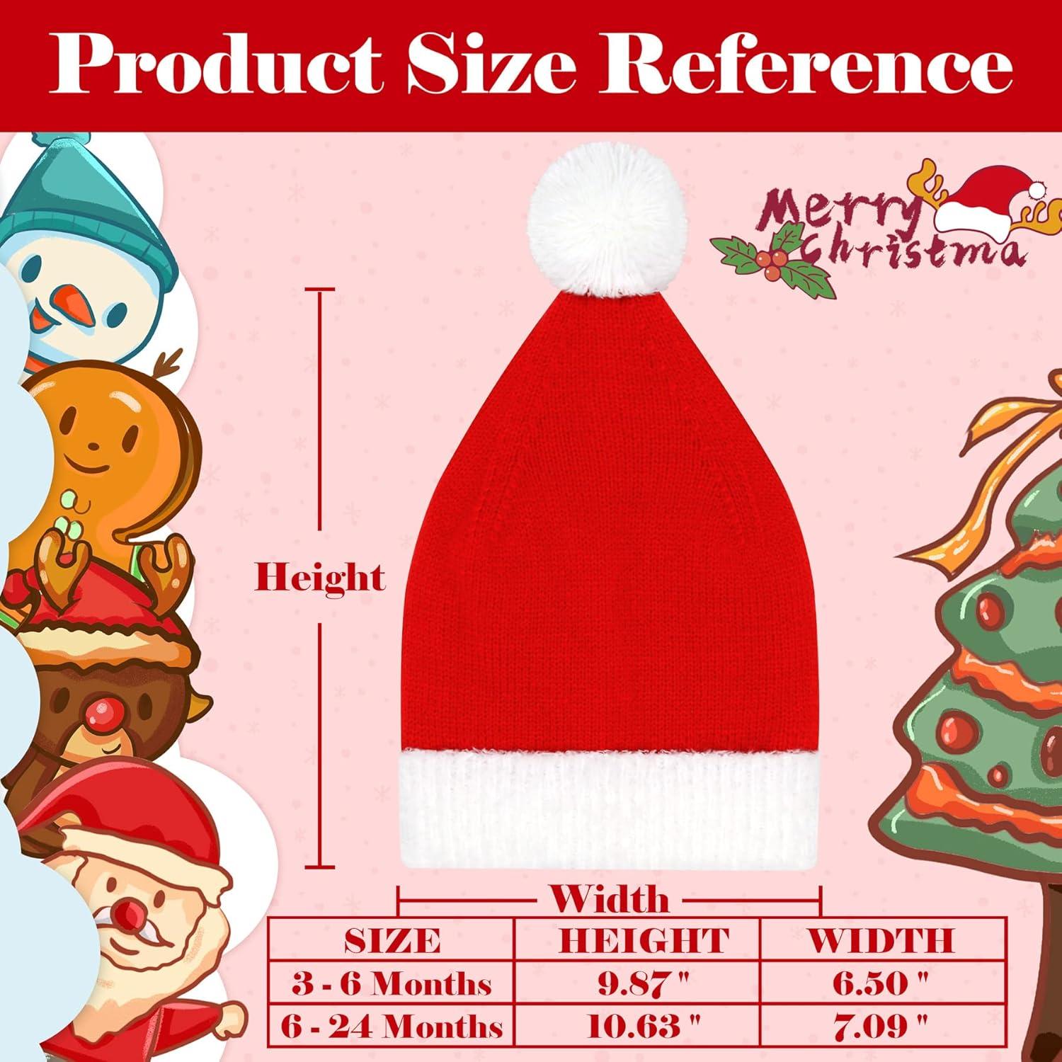 Sombrero de Santa para Bebé Rojo y Blanco - 6 a 24 Meses